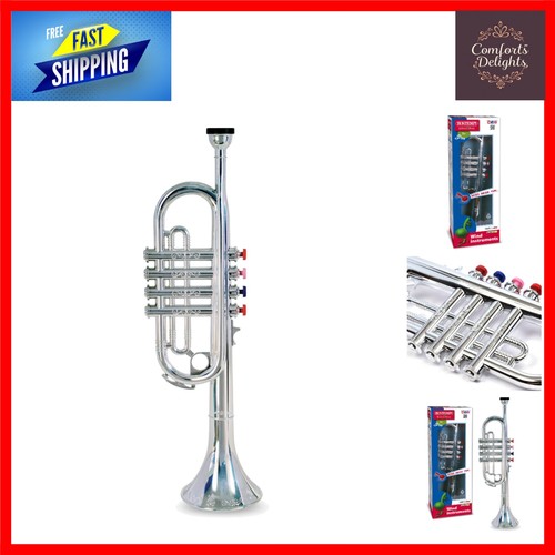 Classic silver toy trumpet - silver,