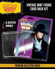 WWF Undertaker Card Back Custom Kit 4.5” Vintage Hasbro Wrestling Figures Grey