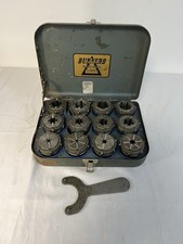 SET OF 12 BURNERD MULTISIZE COLLETS IN A CASE - MIXED EC & MC 1.6 mm to 38 mm