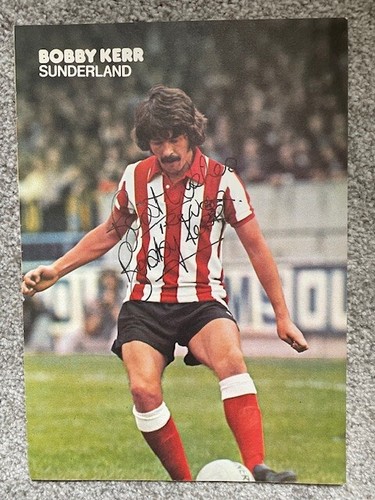 Bobby kerr signed sunderland - bobby,