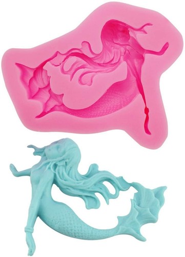 Mermaid silicone mould fairy - mould,
