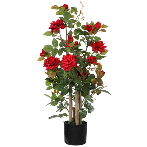 Homcom 90cm artificial rose - homcom,