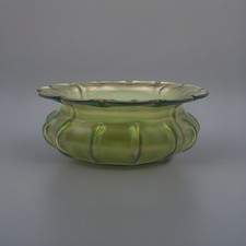 Loetz Art Nouveau Polylobed Iridescent Glass Cup 1900