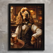 Anthropomorphic Dog In A Bar