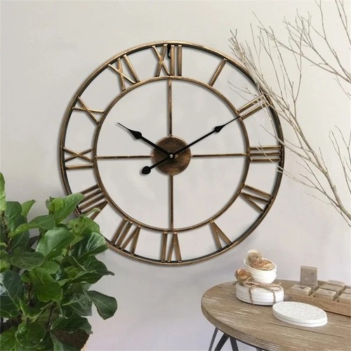 Roman numerals clock iron - clock,