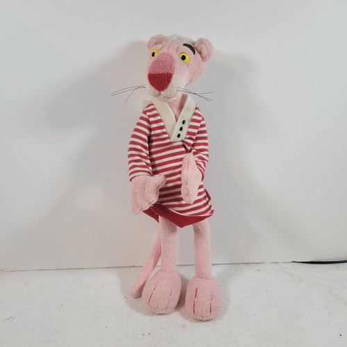 Pink panther bendy plush toy - panther,