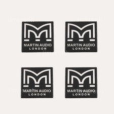 4PCS Replace Martin Audio speaker aluminum alloy logo badge 40mm x 40mm