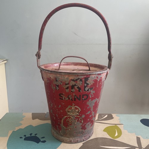 Antique fire bucket - antique,