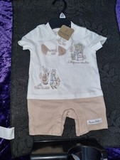 Peter Rabbit Beatrix Potter 2 Piece An Adventure Baby Upto 3 Months Romper Socks