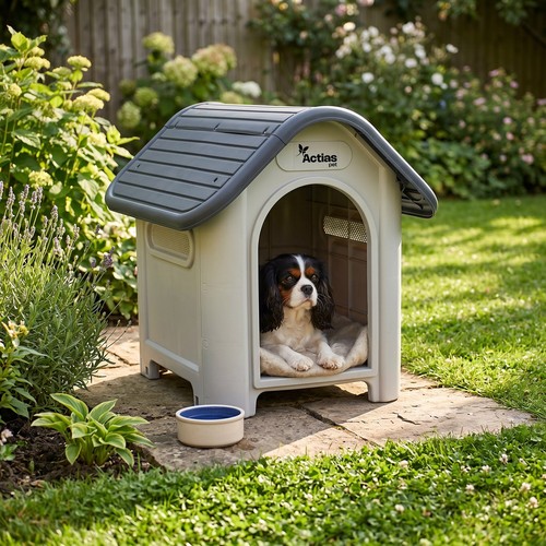 Plastic dog kennel - plastic,
