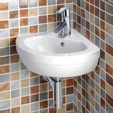 Jacuzzi Republic Corner Wash Basin with 1 Tap Hole JCECOG601