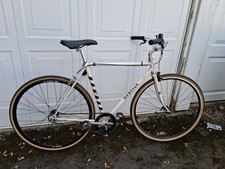 Mercian Singlespeed 49cm Frame, New Wheels, Flip-flop Rear, Barbers Pole Paint