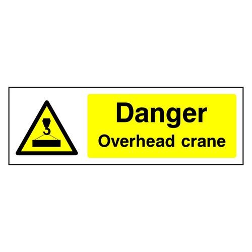 Danger overhead crane sign - overhead, or