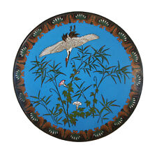 Antique Japanese Cloisonne Charger,  12", Meiji Period  1868-1912