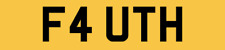 CHERISHED NUMBER PLATE REGISTRATION F4 UTH PRIVATE REG FAITH FAITH'S CAR REG