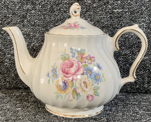 Sadler pottery teapot rose - pottery,