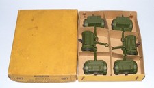 DINKY TOYS #687 TRADE PACK OF 6 x TRAILER FOR 25-POUNDER FIELD GUN GOOD TO EXC