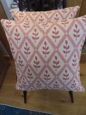 Vanessa Arbuthnott -  PAIR - 18 "  ‘ Lattice Leaf ' Cushion Covers Double- Sided