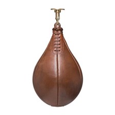 Real leather speedball with swivel - decorative