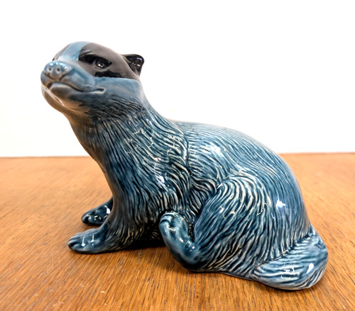 Poole pottery badger - poole, blue