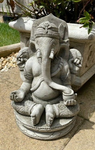 Oriental ganesh stone garden - ganesh,