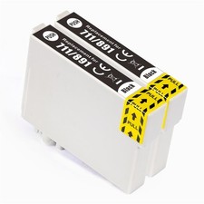 2 Black Ink Cartridges for