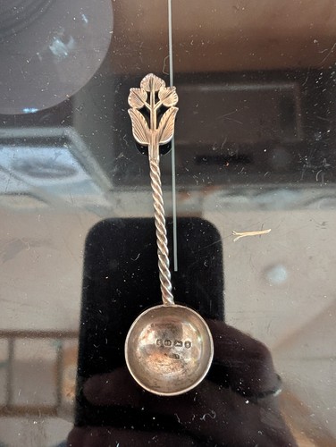 Victorian silver caddy - victorian, spoon