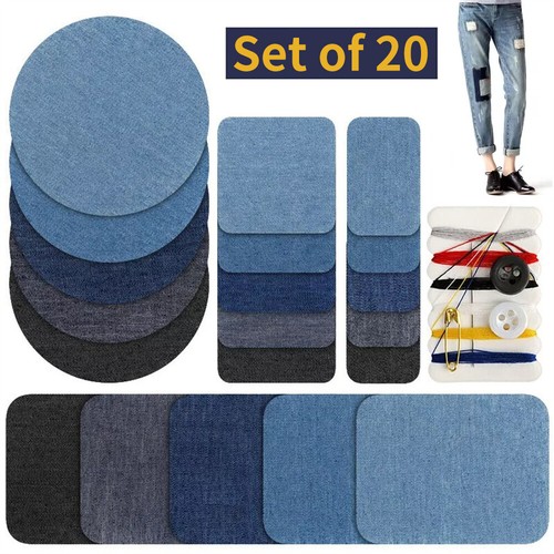 20pcs iron denim patches - on,