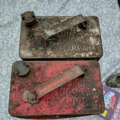 Vintage petrol can made from - petrol,