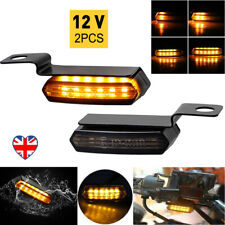 Universal 2pc Mini LED Motorcycle Turn Signal Light Indicator Amber Flowing Lamp