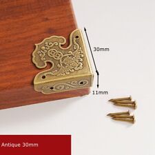 2xAntique Brass Corner