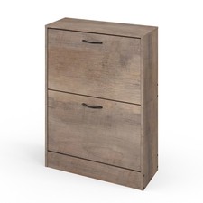 2 Drawer Shoe Cabinet Cupboard