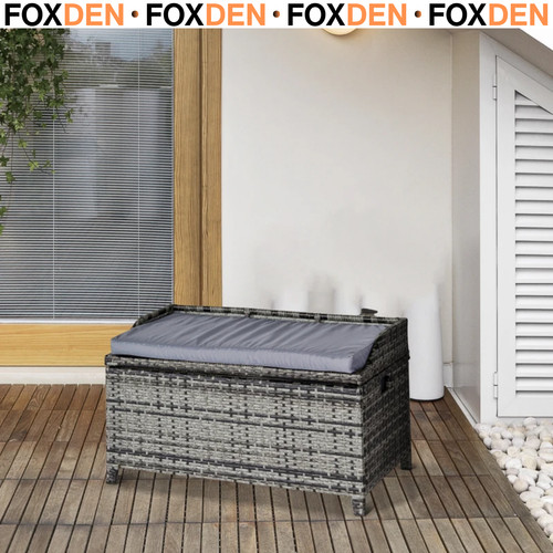 130 rattan wicker storage - l,