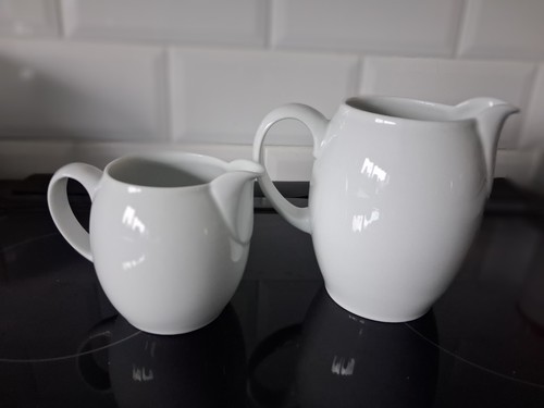 Denby white jugs pint jug - white,
