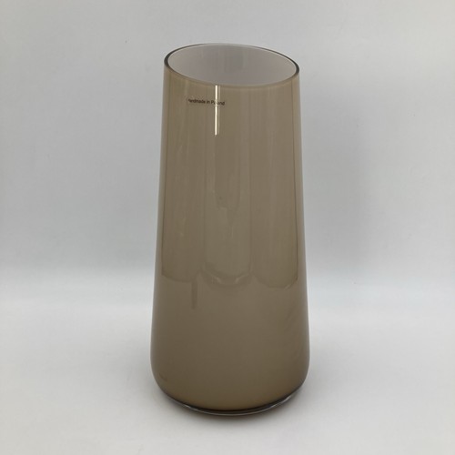 Glass vase 33cm tall polish - glass,