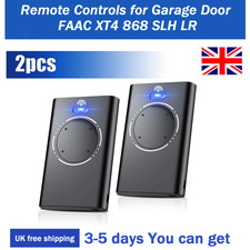 2-PACK Remotes for FAAC XT4 XT2 868 SLH LR/DL2 DL4 868 SLH Garage Door 868MHz