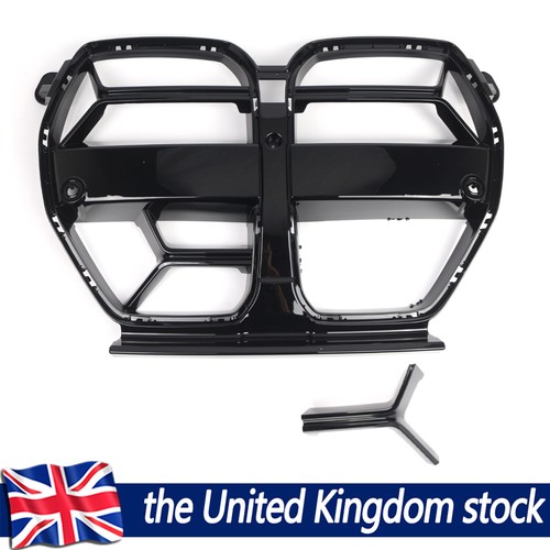 Gloss black front bumper - black,