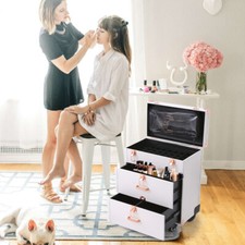 Makeup Trolley Case on Wheels