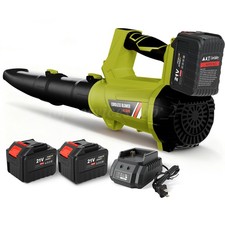 Leaf Blower Cordless 680 CFM Handheld Electric Leaf Blower with 2 Batteries 21V