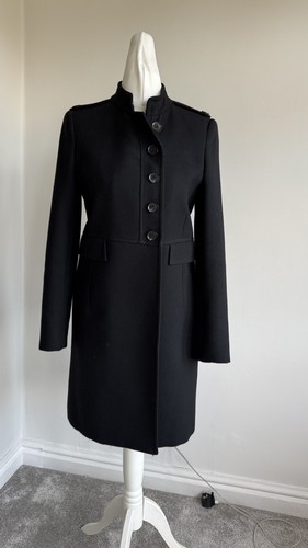 Zara fitted black smart coat - zara,