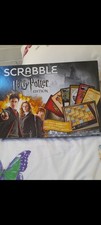 SCRABBLE HARRY POTTER EDITION BOARD GAME 100% COMPLETE 2016 VG USED CONDITION