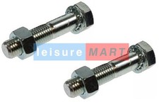 2 x M16 x 75mm Tow Ball Towbar Towball Nuts and Bolts with Shake Proof Washers