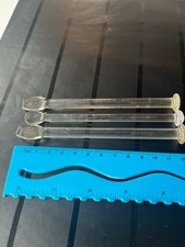 Vintage Lot of 3 Solid Clear