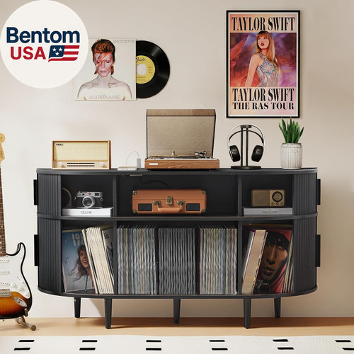 Large record player stand - player,