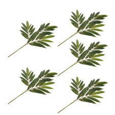  5 Pcs Willow Leaves Stem Artificial Branches for Decoration Vines