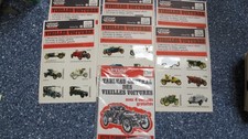 1971 Letraset old car tranfers decals & poster vielles voitures new old stock