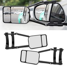 2x Flat Caravan Towing Mirrors