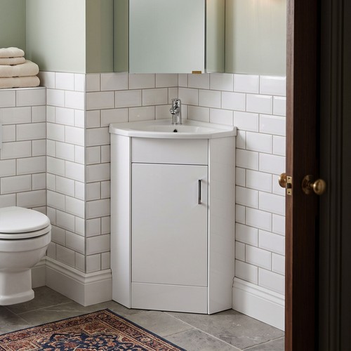 Modern 550mm corner basin - modern,