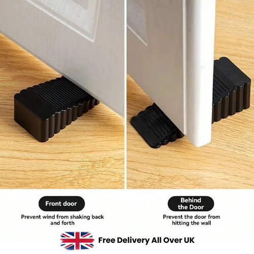 Silicone door stopper wedge - door,