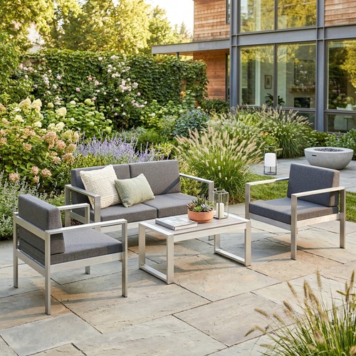 Seater aluminium garden - 4,